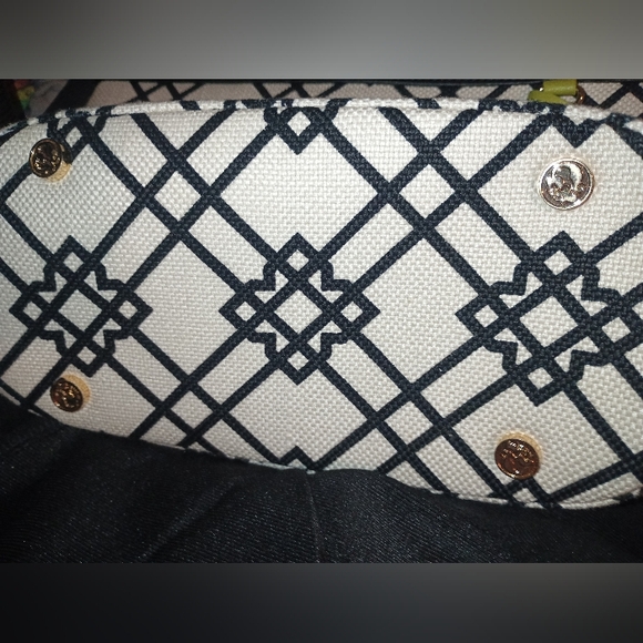 Spartina 449 Handbag Seven Oaks Dafauski Island, SC Green &  Black - Picture 5 of 12